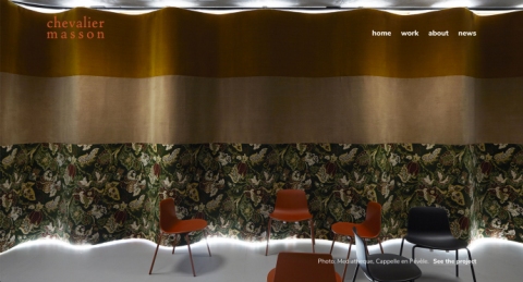 Chevalier Masson, a web project by Nordicmaterial